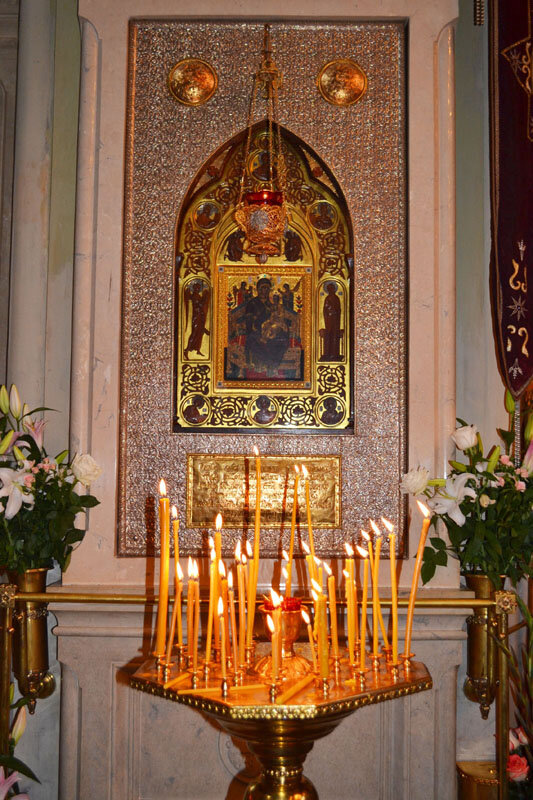 "Всецарица" в Алексеевском монастыре близ метро Красносельская