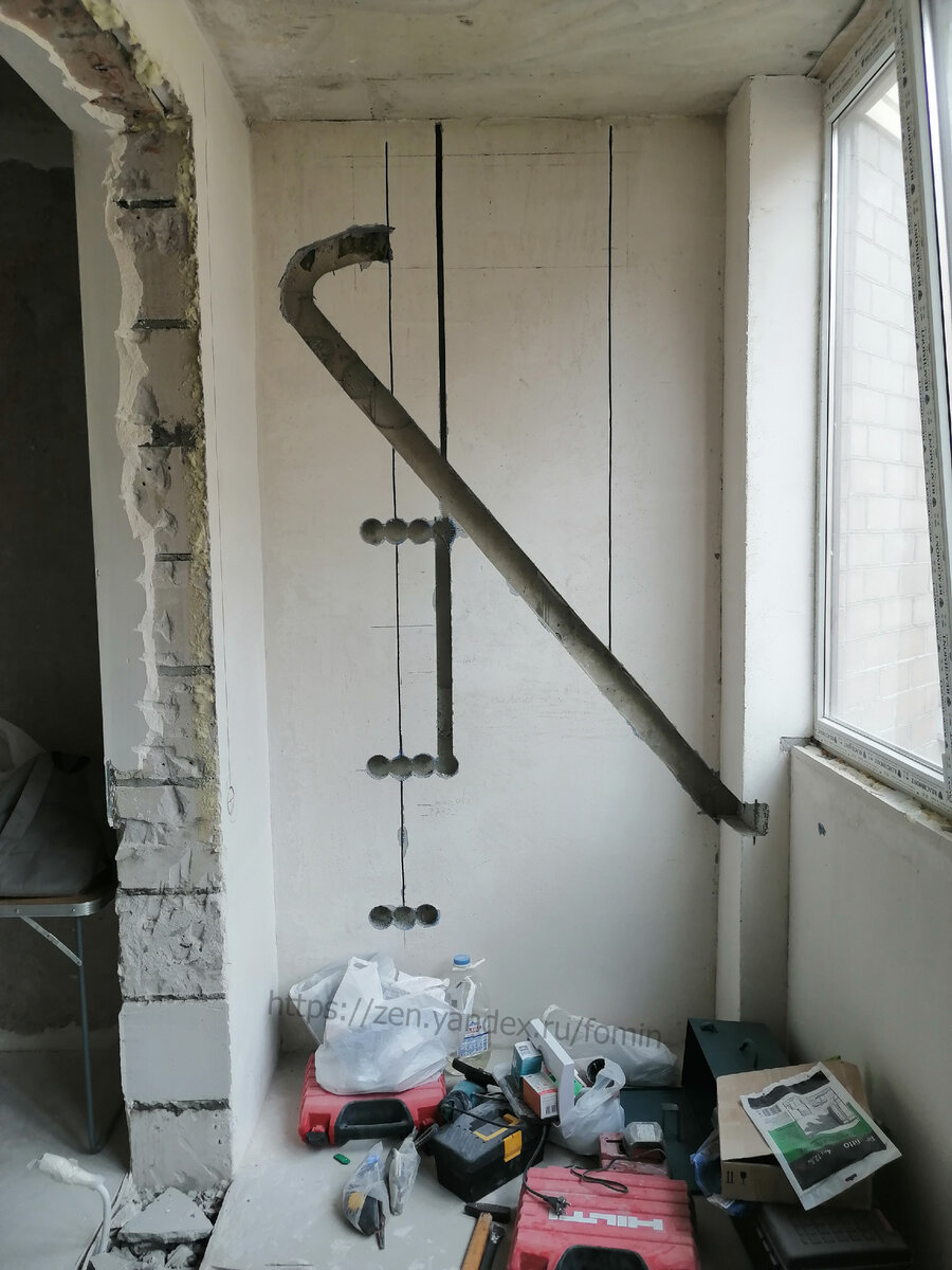 Сделал штробы