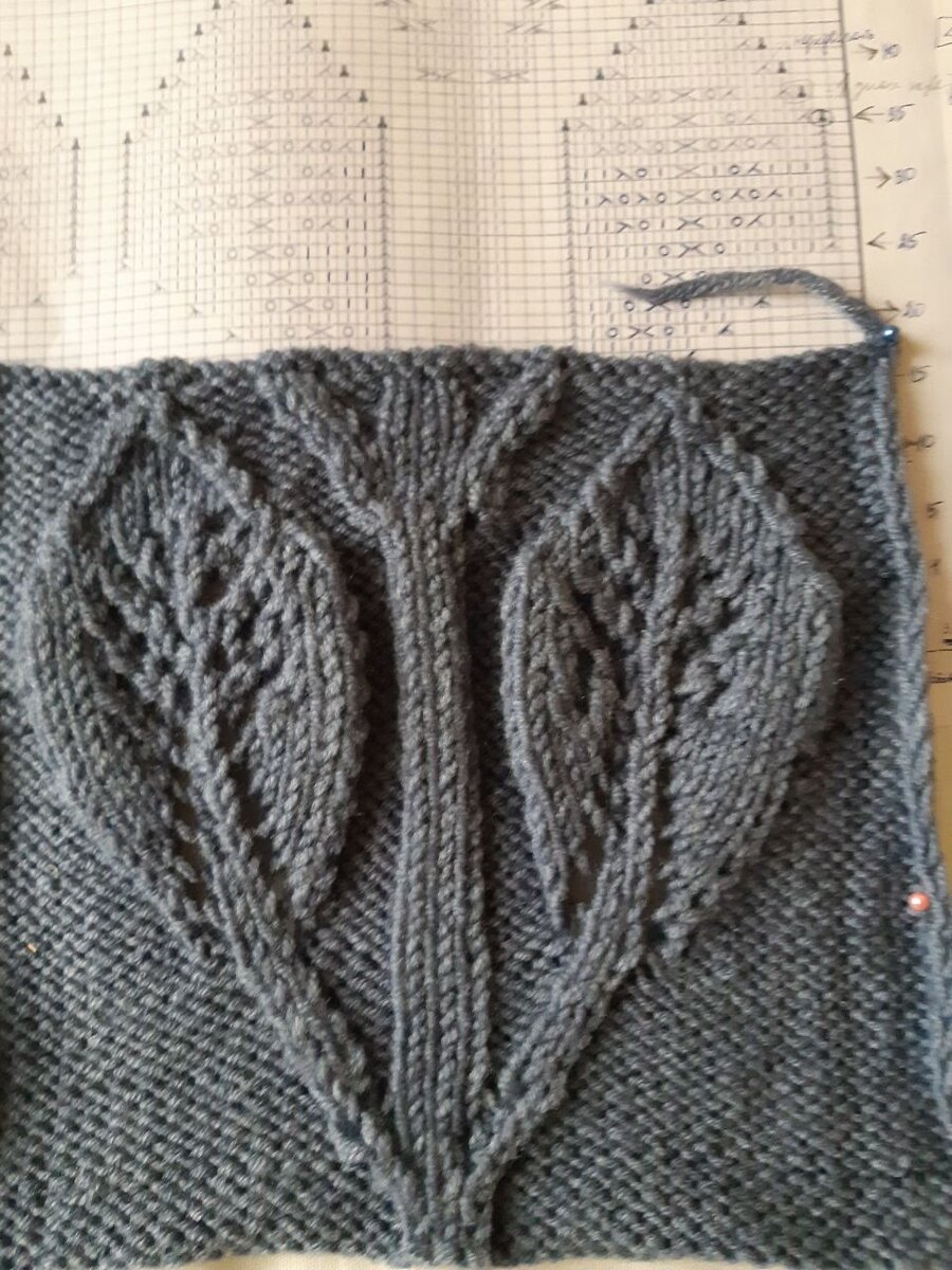 фото 1 - узор с листьями