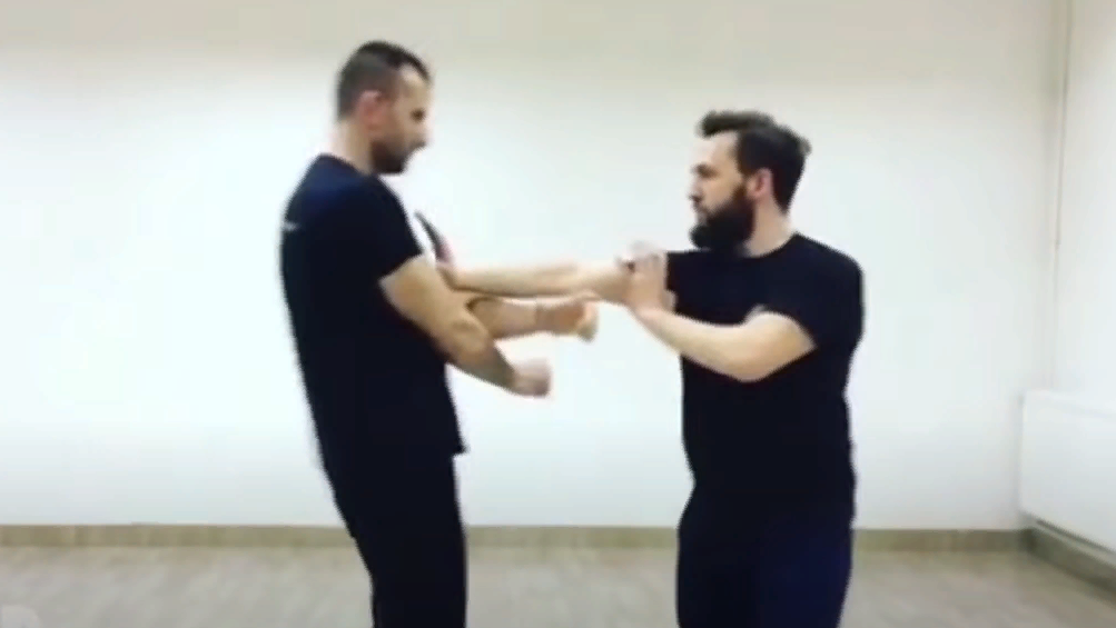 Вин Чунь. Прямой удар ладонью. Фото из открытых источников. 