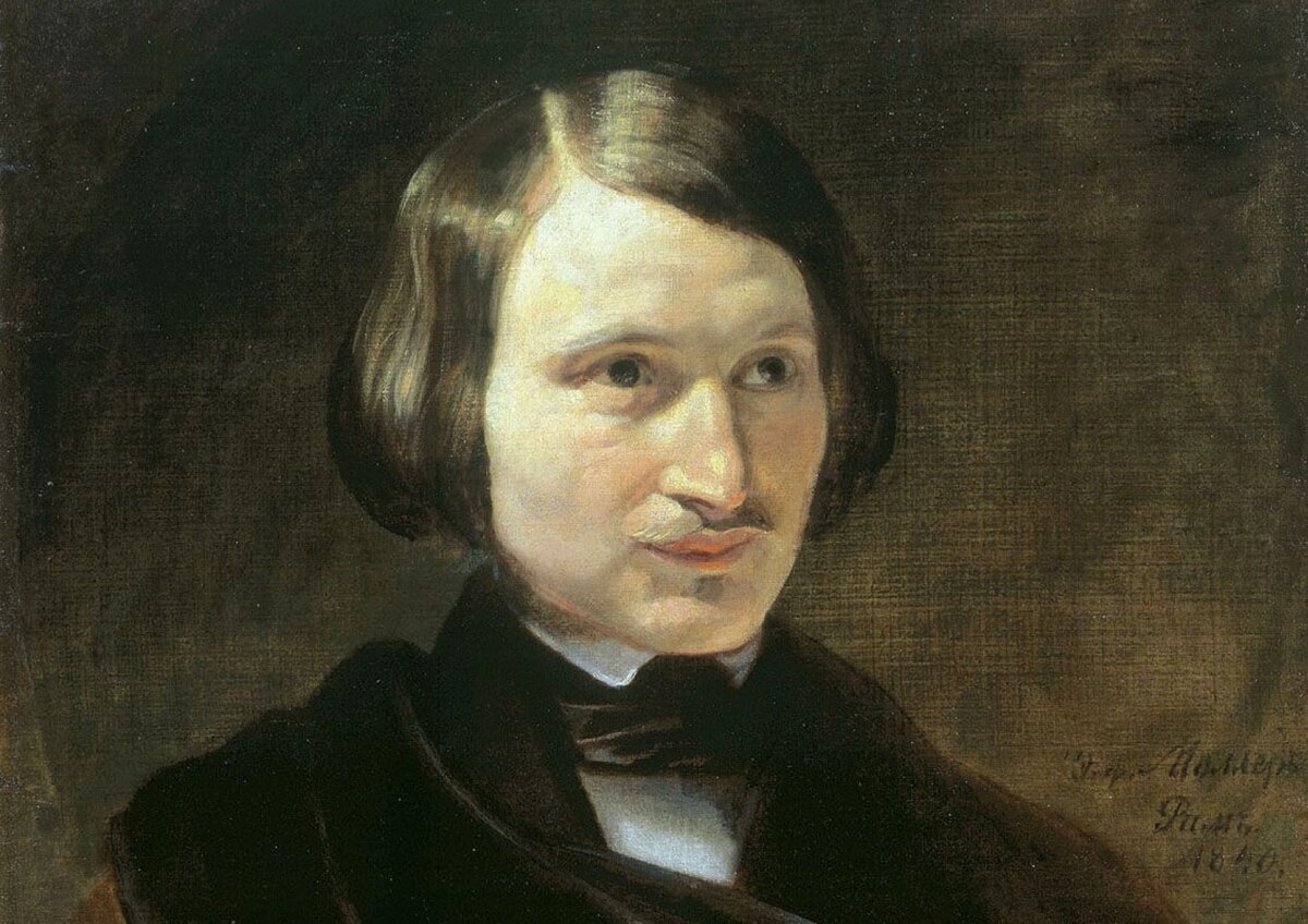 Ф. Моллер. Портрет Н. В. Гоголя, начало 1840-х