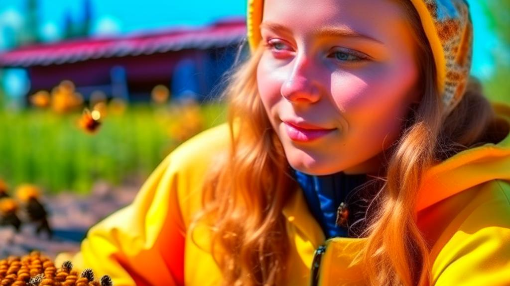 Люблю смотреть как работают пчелы. Кайф.