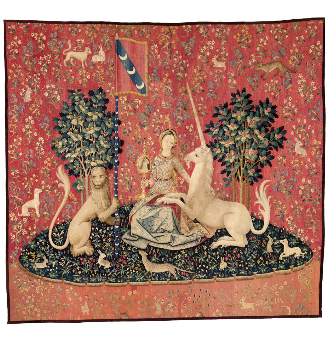 Зрение. Серия гобеленов «Дама с единорогом», 1480 – 1490.