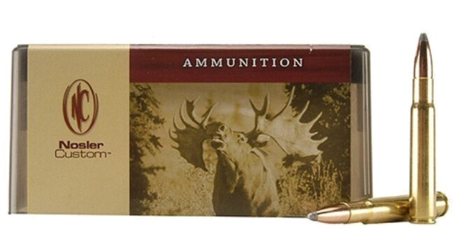  Патроны Nosler Custom Ammunition калибра 338-06 A-Square с пулей 13.6 гр AccuBond Spitzer