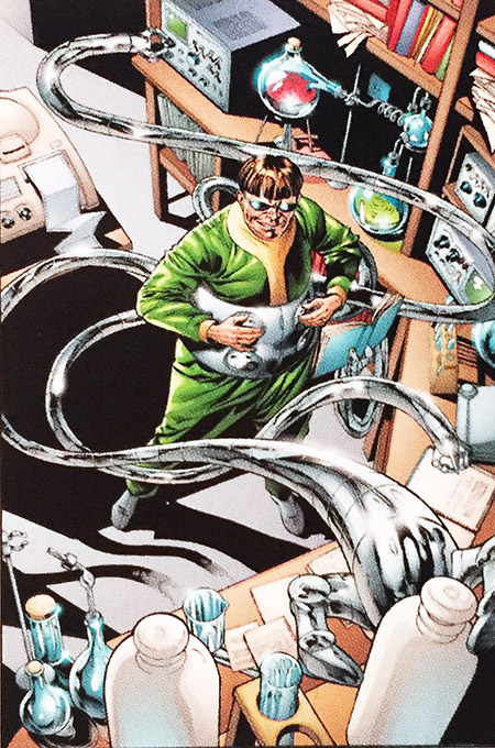 Щупальца Октавиуса беспрекословно подчиняются любому его мысленному приказу.