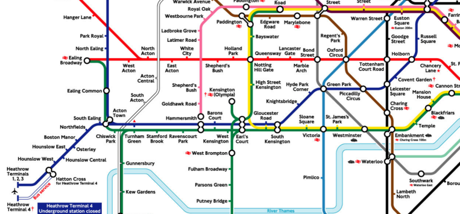 Метро лондона схема на русском