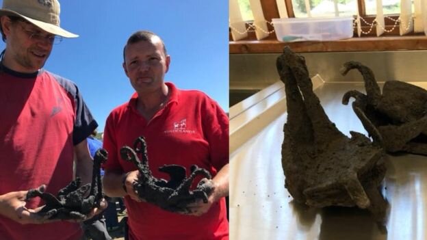 Набор подков датируется между 140 и 180 годами нашей эры. Фото bbc.co.uk