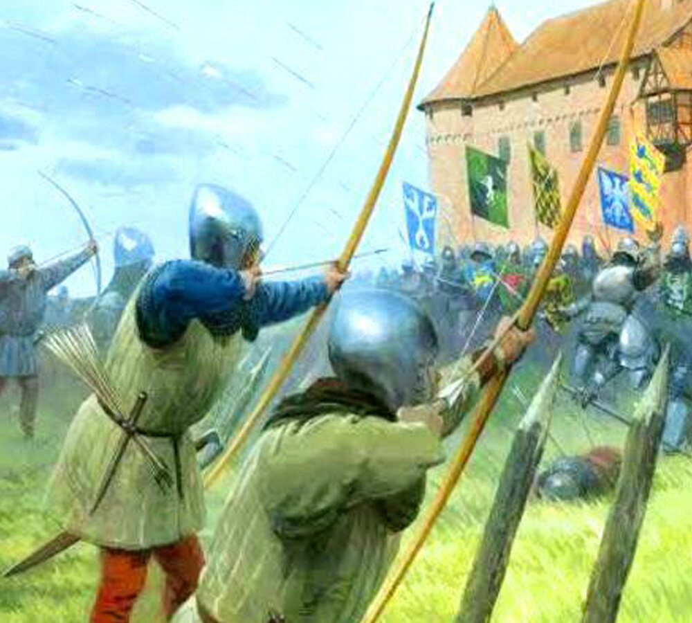 Английские лучники. Изображение взято с сайта www.pinterest.ru