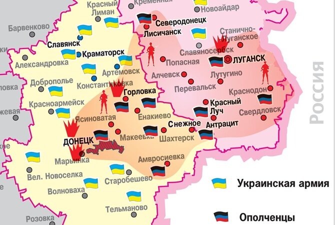 Карта красный лиман донецкая область