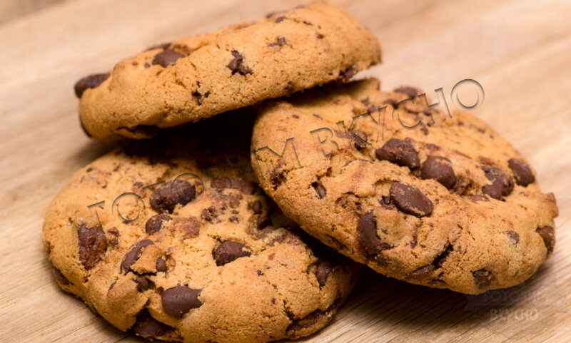 Печенье с шоколадной крошкой: ТОП-5 рецептов