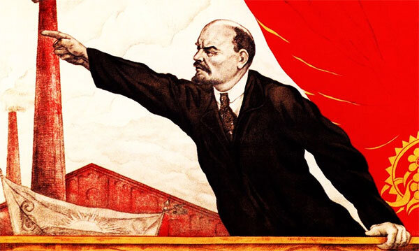 В. Щербаков. Плакат «Призрак бродит по Европе, призрак коммунизма»