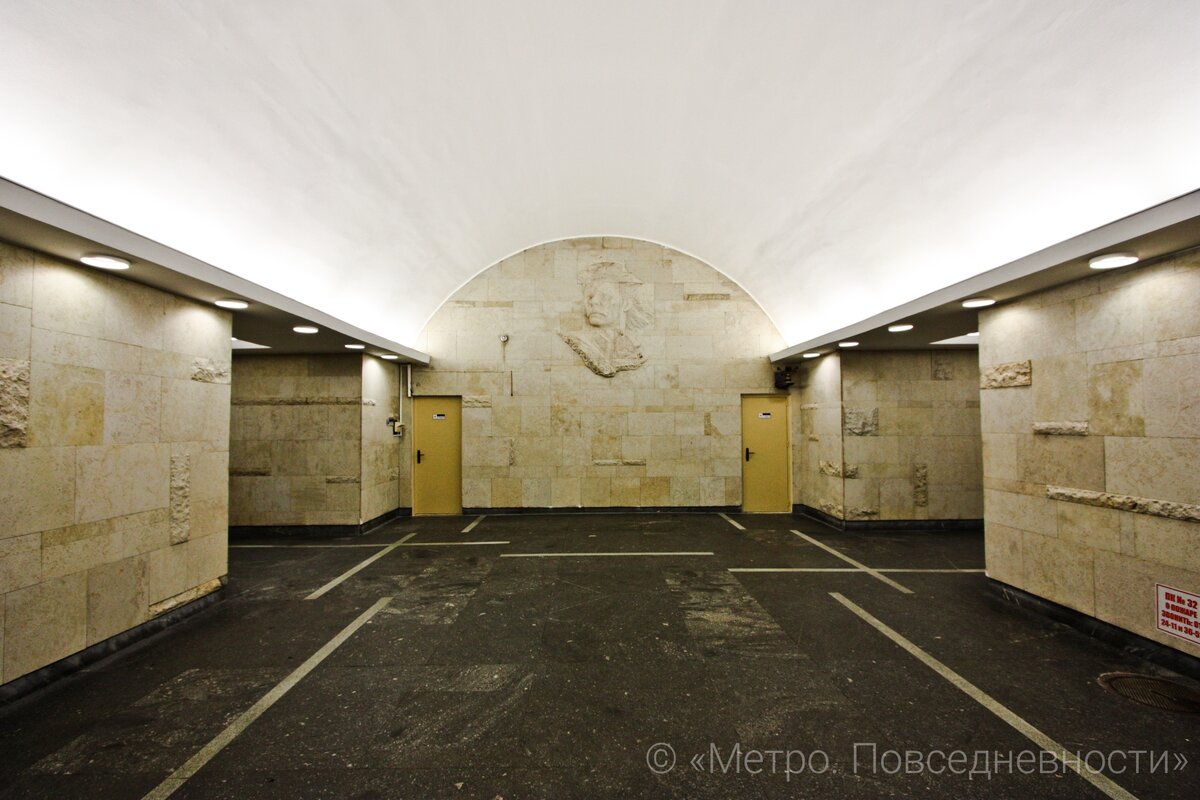Метро петроградская внутри