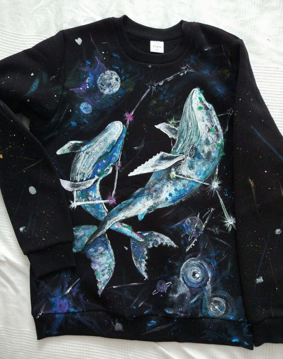 Роспись свитшота