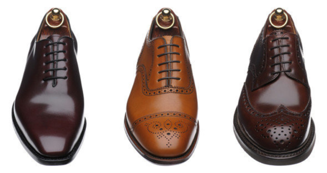 Слева направо: оксфорды, броги, дерби