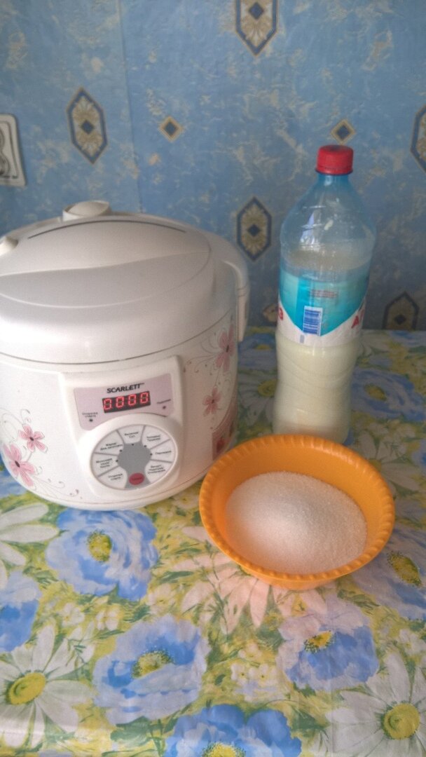 Ингредиенты для домашней сгущёнки