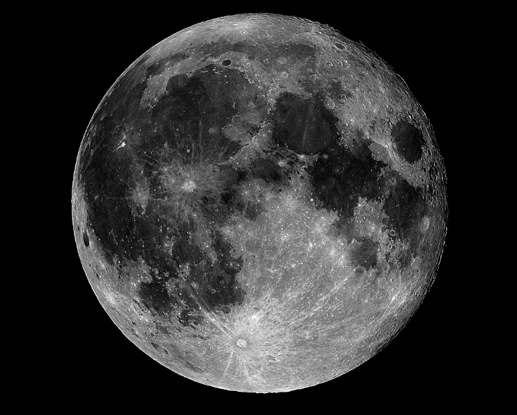 Видимая нам часть луны.