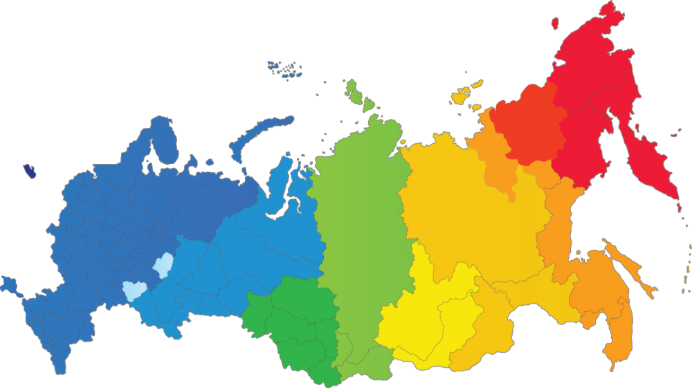 Регионы России. Карта России с регионами. Карта России разноцветная. Регионы России иллюстрация.