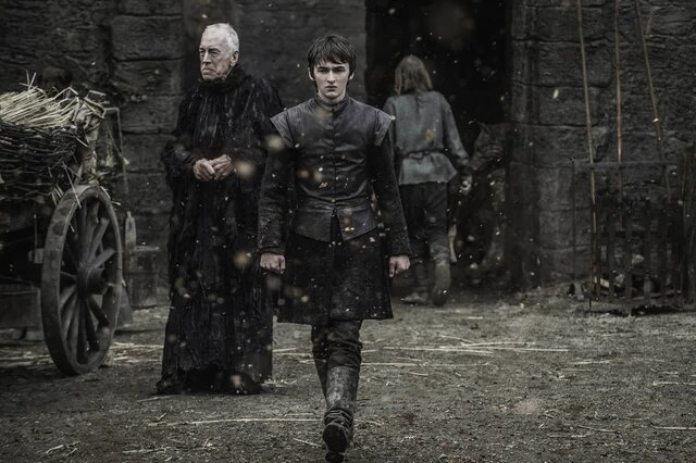 Ворон и Бран в Винтерфелле пршлого. Кадр из сериала "Игра престолов". Источник gameofthrones.fandom.com