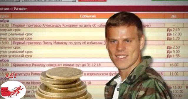 Ставки на Кокорина.