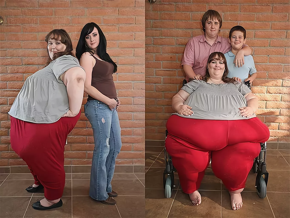 Семейное толстая жена. Самый толстый человек в мире Сьюзан Эман. Сьюзан Эман в молодости.