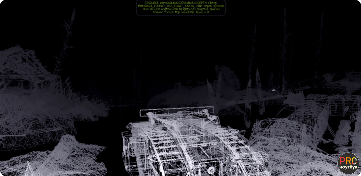 На картинке мы видим от рисовку 1 кадра процессором из игры Battlefield 1