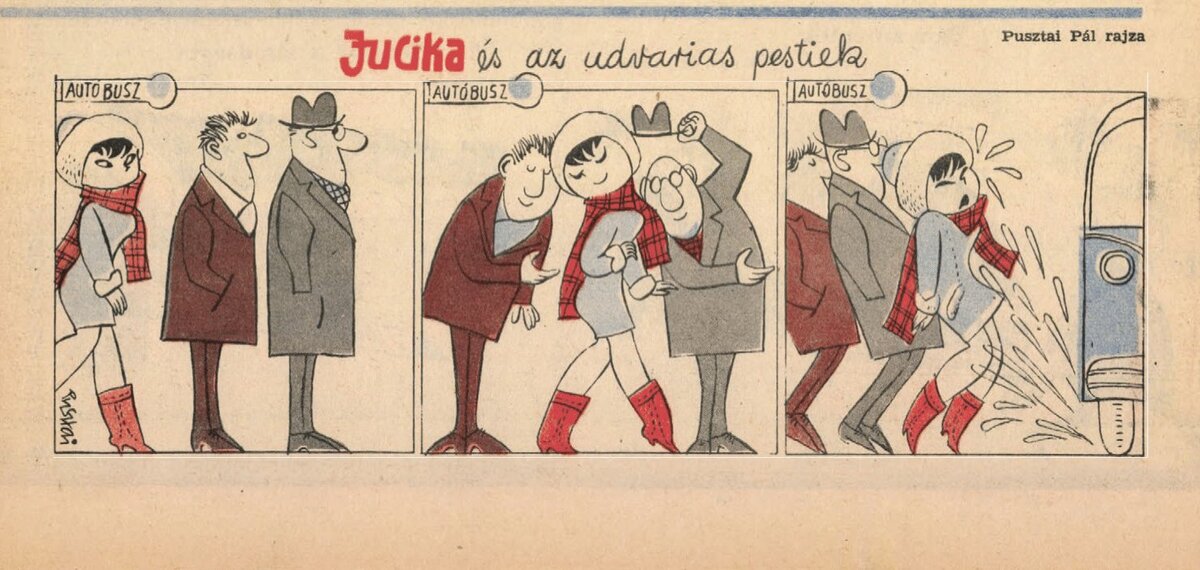 Комиксы (здесь и далее): Пал Пустай/Ludas Matyi. Перевод: «Супер!».