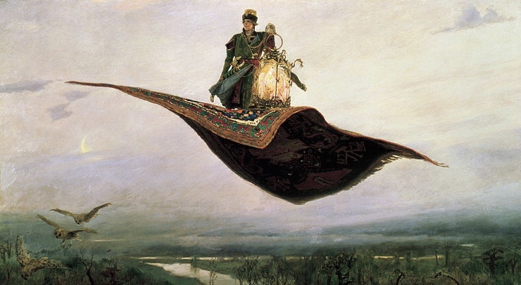 Сюжет картины рассказывает историю Ивана Царевича, который в одной из русских сказок отправляется за Жар-птицей.