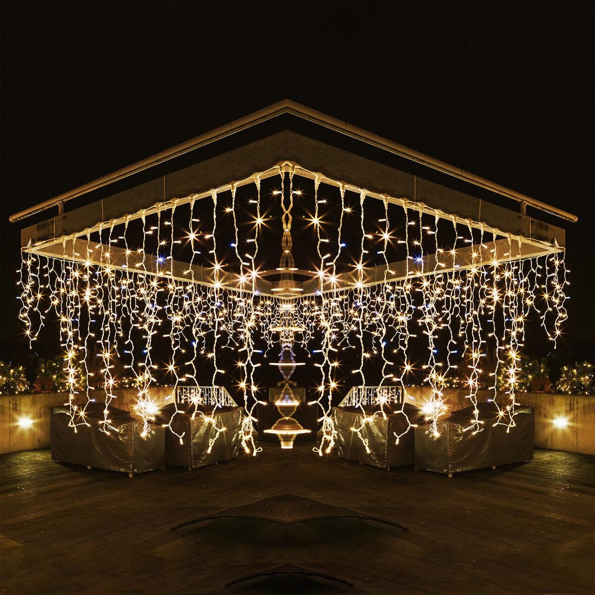 Гирлянды занавесы