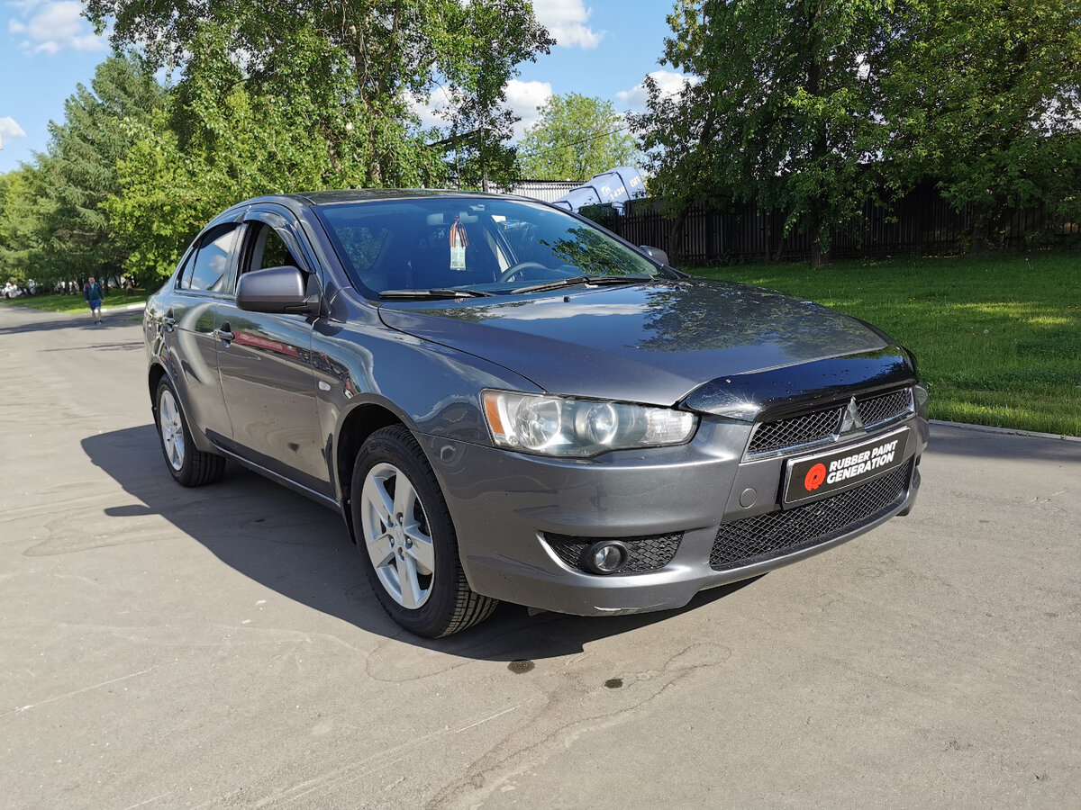 Mitsubishi Lancer X. Популярный японец в новом облике! | Rubber Paint | Дзен