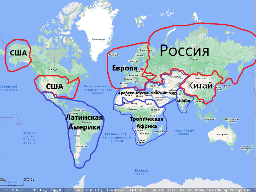 Карта принимаемая за границей