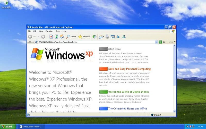 IE6 в Windows XP 