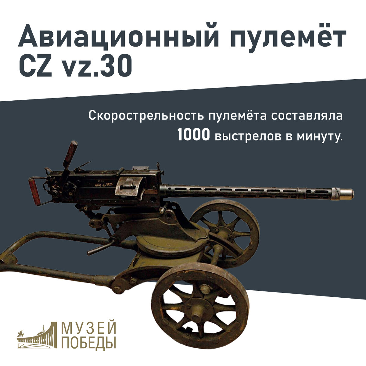 Партизанский трофей. Уникальная судьба чешского авиационного пулемета CZ  vz.30 | МуZей Победы | Дзен