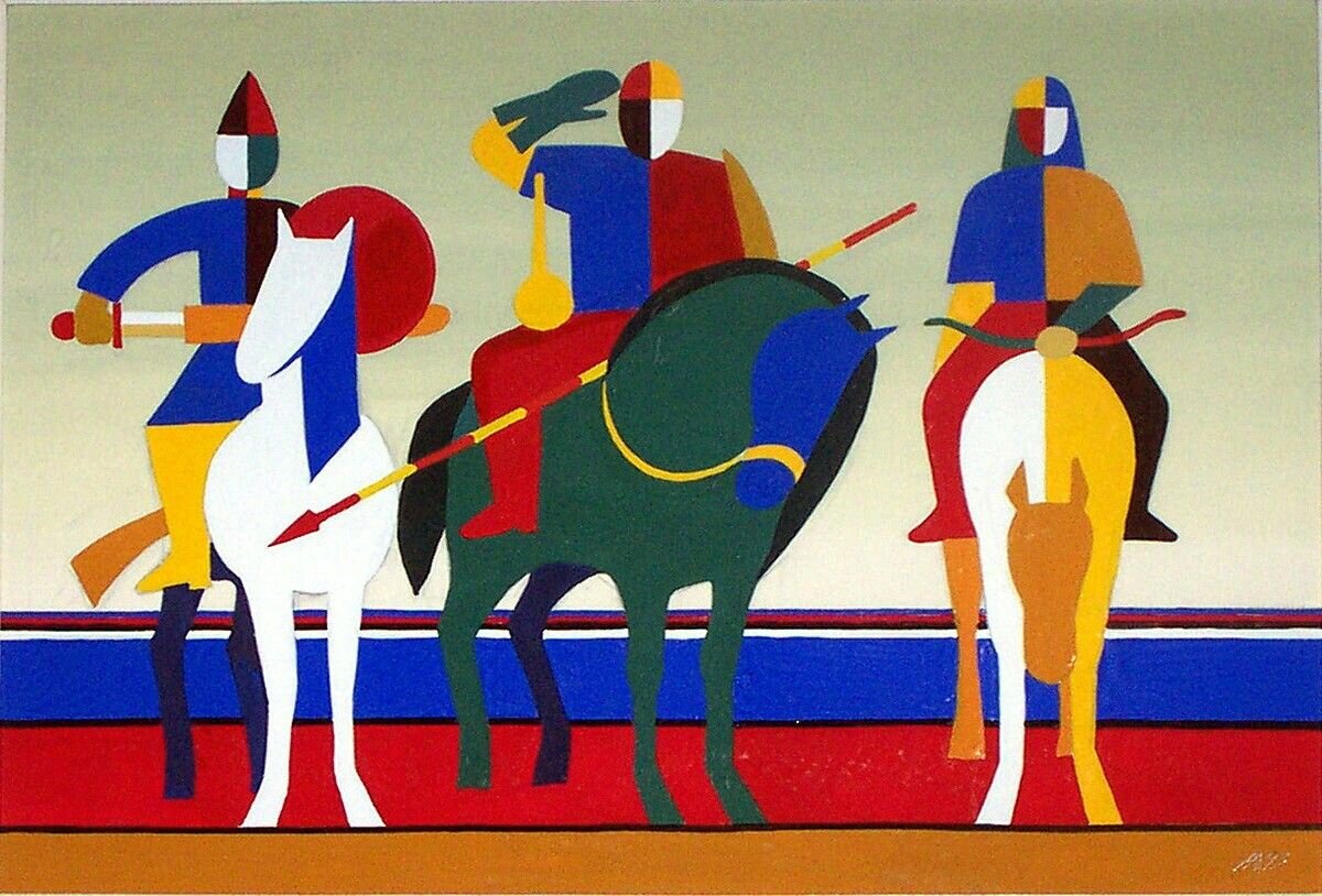  Малевич. Три Богатыря.