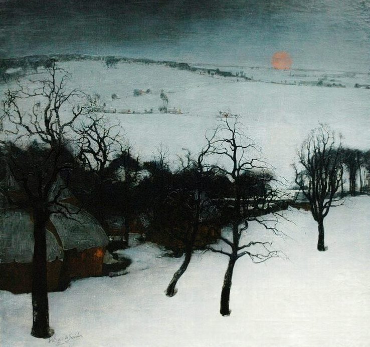 Валериус де Саделер (Valerius de Saedeleer).Зимний пейзаж Фландрии