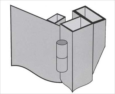 Дверная коробка из профильной трубы 50×25 мм. и 40×25 мм.