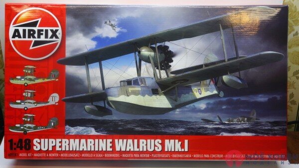 Обзор сборной модели самолёта "Supermarine Walrus Mk.I" артикул A09183 от AirFix в масштабе 1:48.