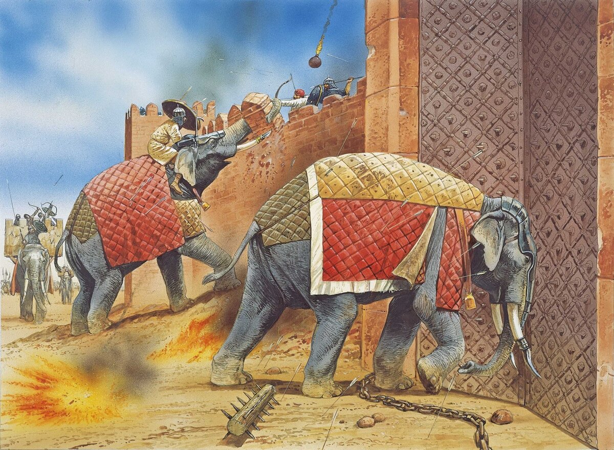 Боевые слоны Индии. Наглядно с древних времен до XVIII века | Исторические  сражения | Дзен