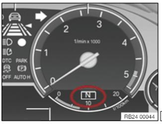 Как перевести в нейтраль (N) АКПП в BMW F10, F30, F25