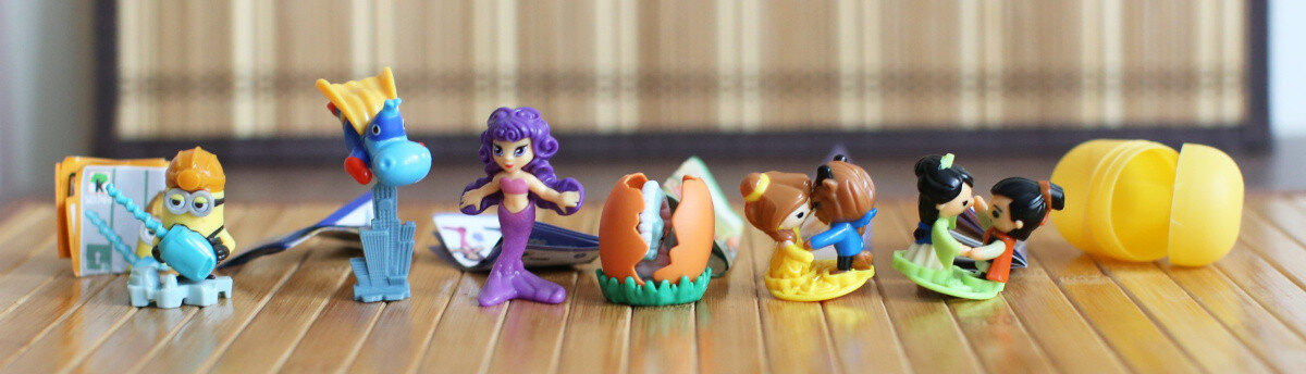 Kinder Surprise, 6 игрушек, начало 2018 года.