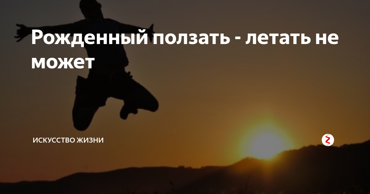 Рожденный ползать летать не может картинки