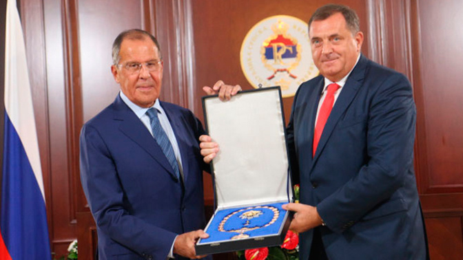 Сергей Лавров и Милорад Додик 