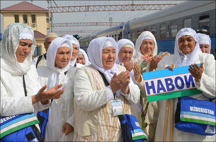 Паломники из Узбекистана. Фото с сайта Nuz.uz