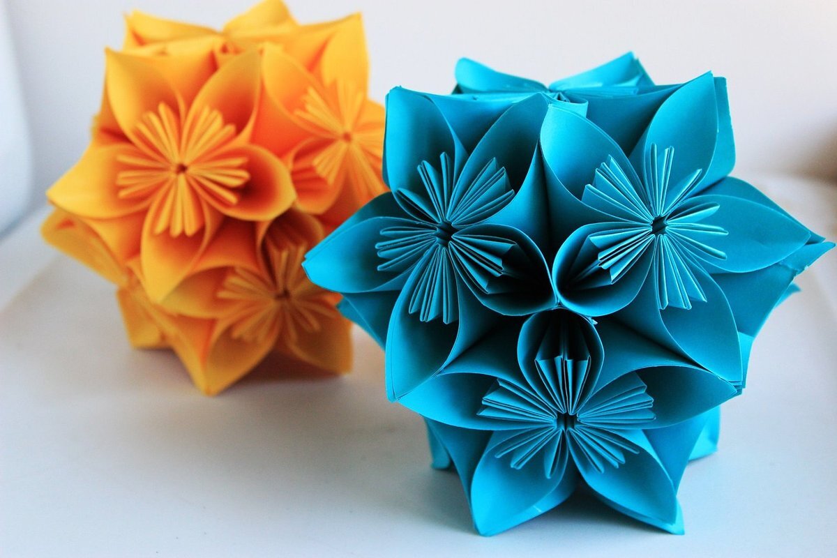 Кусудама - шар оригами. KUSUDAMA