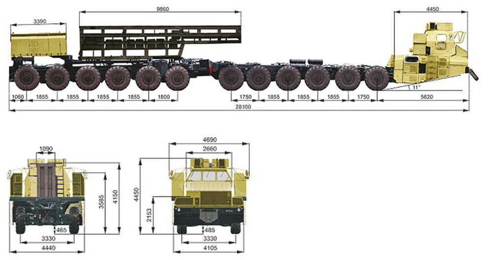 Габаритные размеры МАЗ-7907. Источник: https://s13.stc.all.kpcdn.net/share/i/4/370184/wx1080.jpg