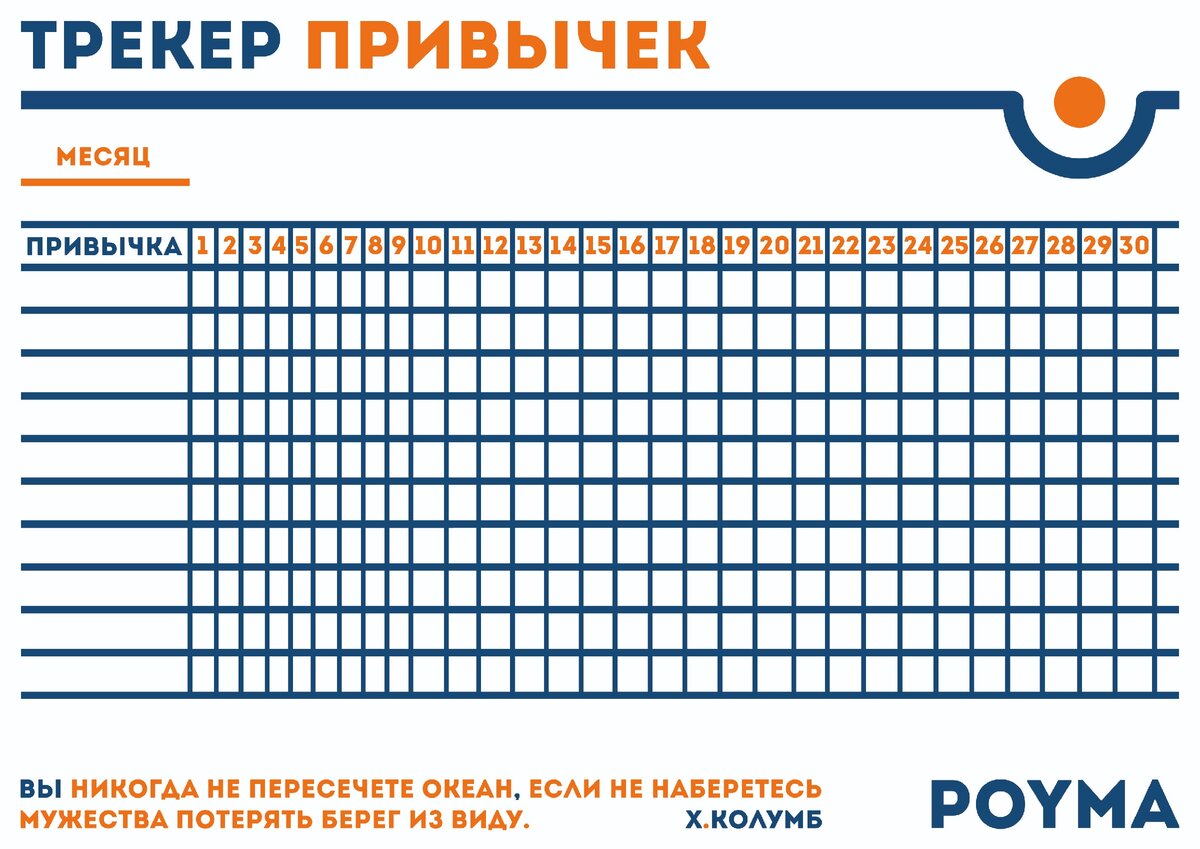 Формируем полезные привычки: как правильно использовать трекеры и чек-листы  | POYMA | Дзен