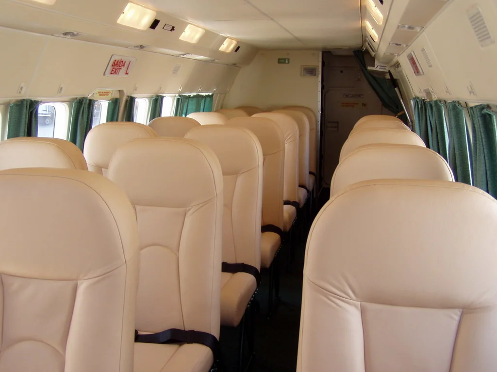 Такой салон был на Л-610, его собираются увеличить до 48 мест.