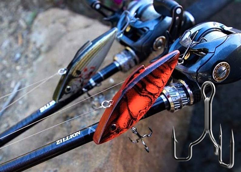 Тройники для рыбалки изготавливаются Trapper Tackle из высокоуглеродистой стали и предназначены для оснащения воблеров и других рыболовных приманок.