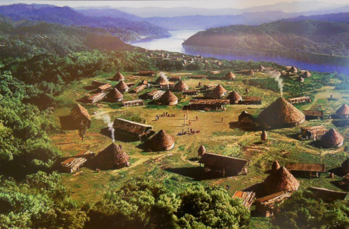 Внешний вид традиционного селения чероки