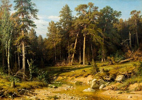 Шишкин И.И. «Сосновый бор. Мачтовый лес в Вятской губернии»