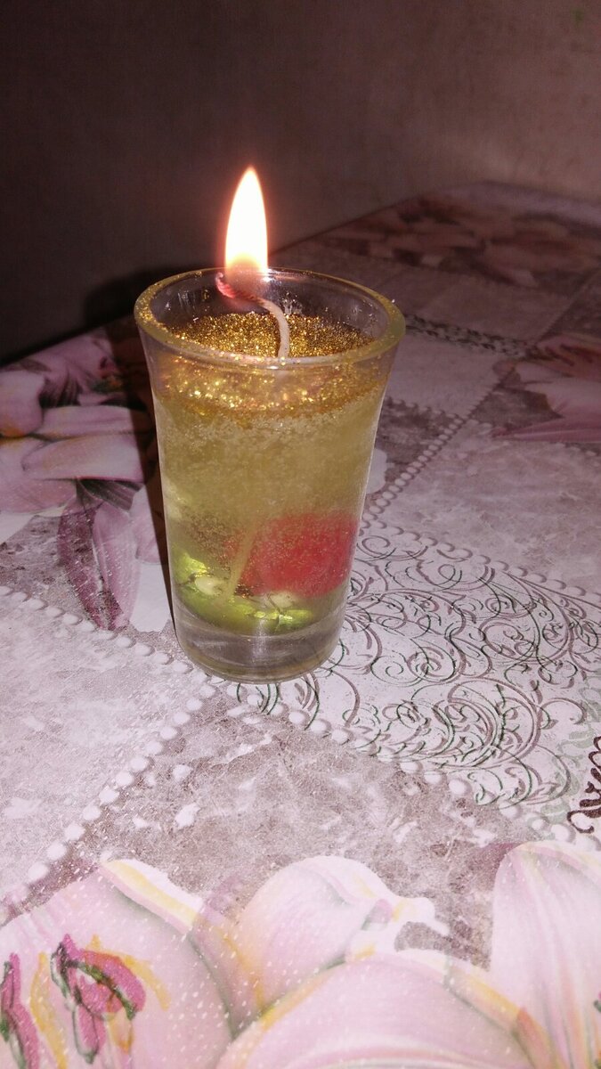 Гелевая свеча своими руками - мастер-класс